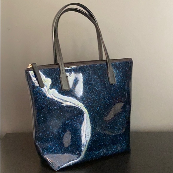 Kate Spade Blue Glitter Tote Bag - Picture 3 of 8